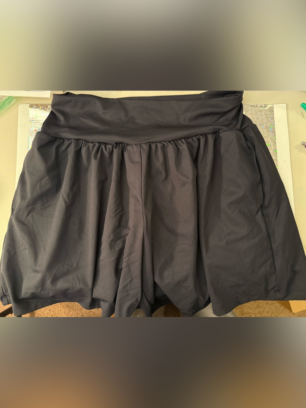 HALARA Black double lined shorts